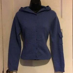 Lucidity Lambswool/Rabbit Hair button up hoodie